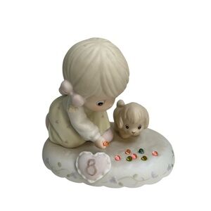 Precious Moments Growing In Grace Age 8 Girl shooting marbles